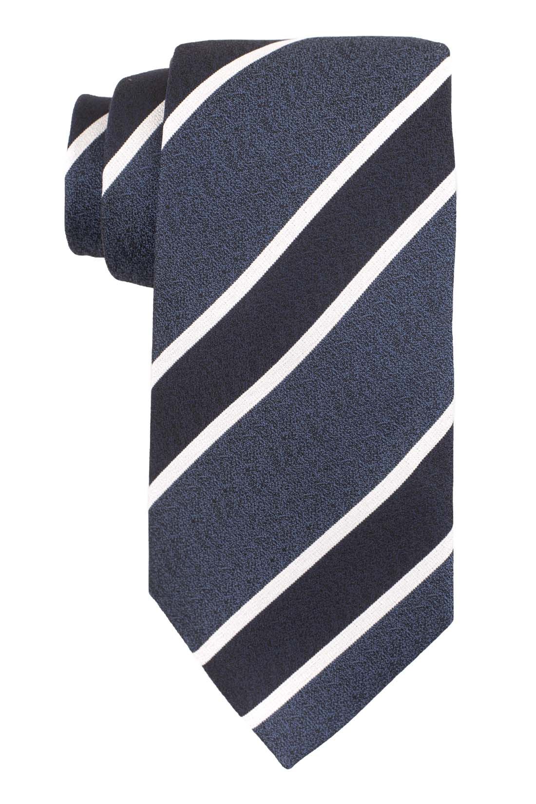 Blue Striped Silk Necktie for Men