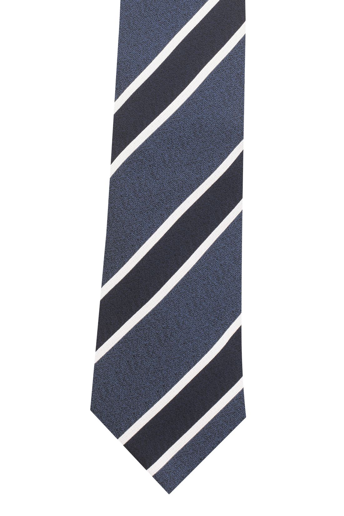 Blue Striped Silk Necktie for Men