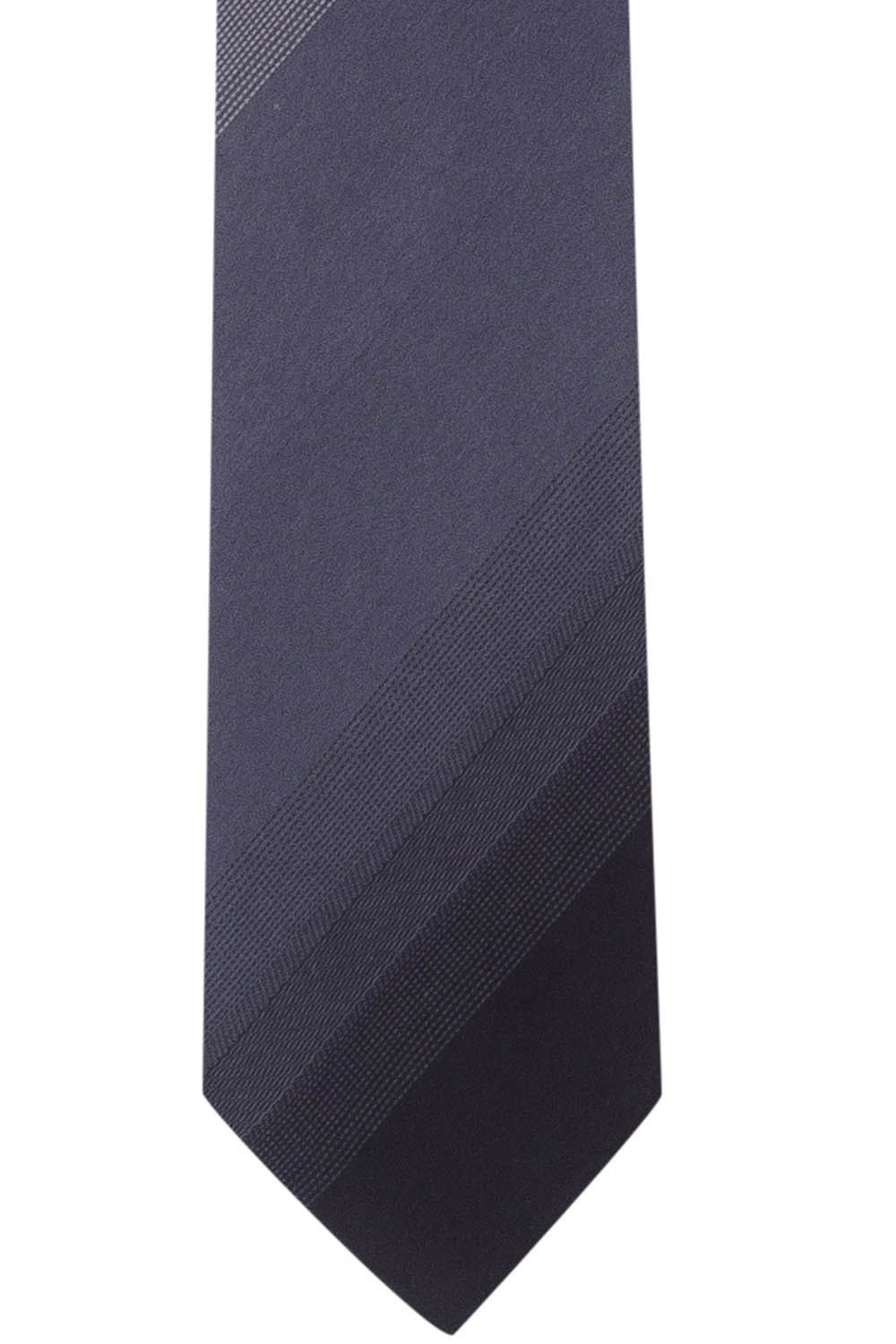 Grey Gradient Microfiber Necktie for Men