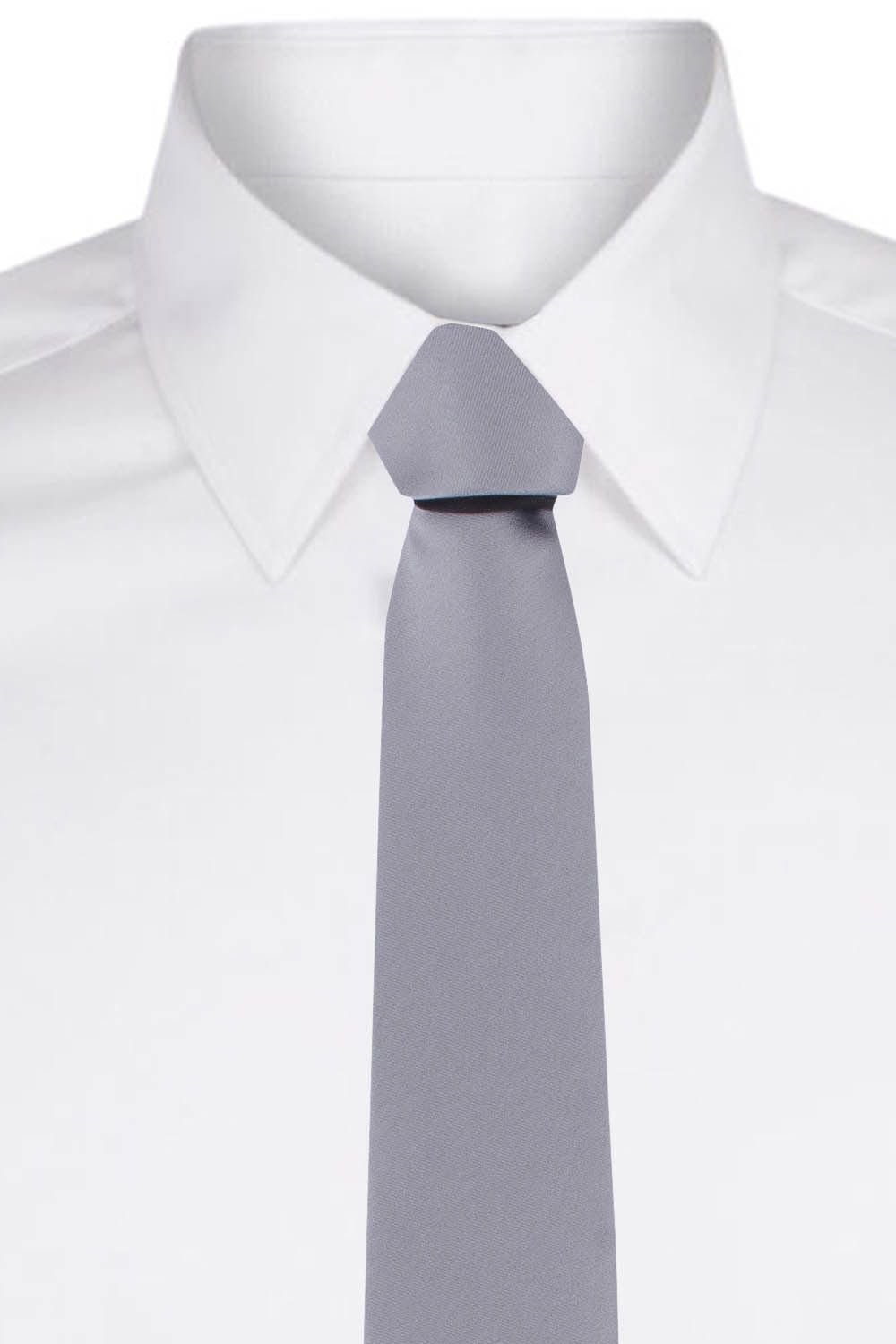 Grey Gradient Microfiber Necktie for Men