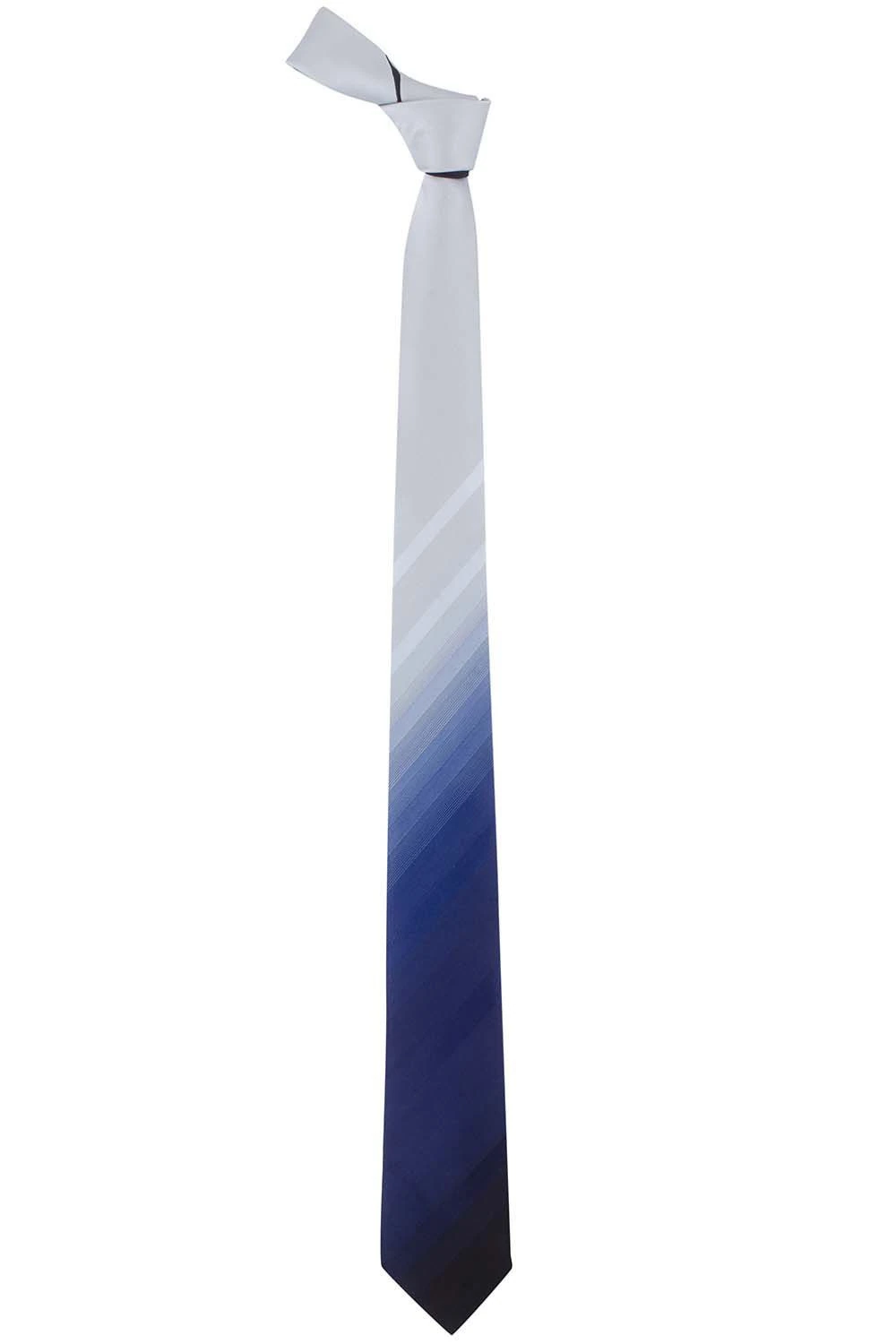 Blue Gradient Microfiber Necktie for Men
