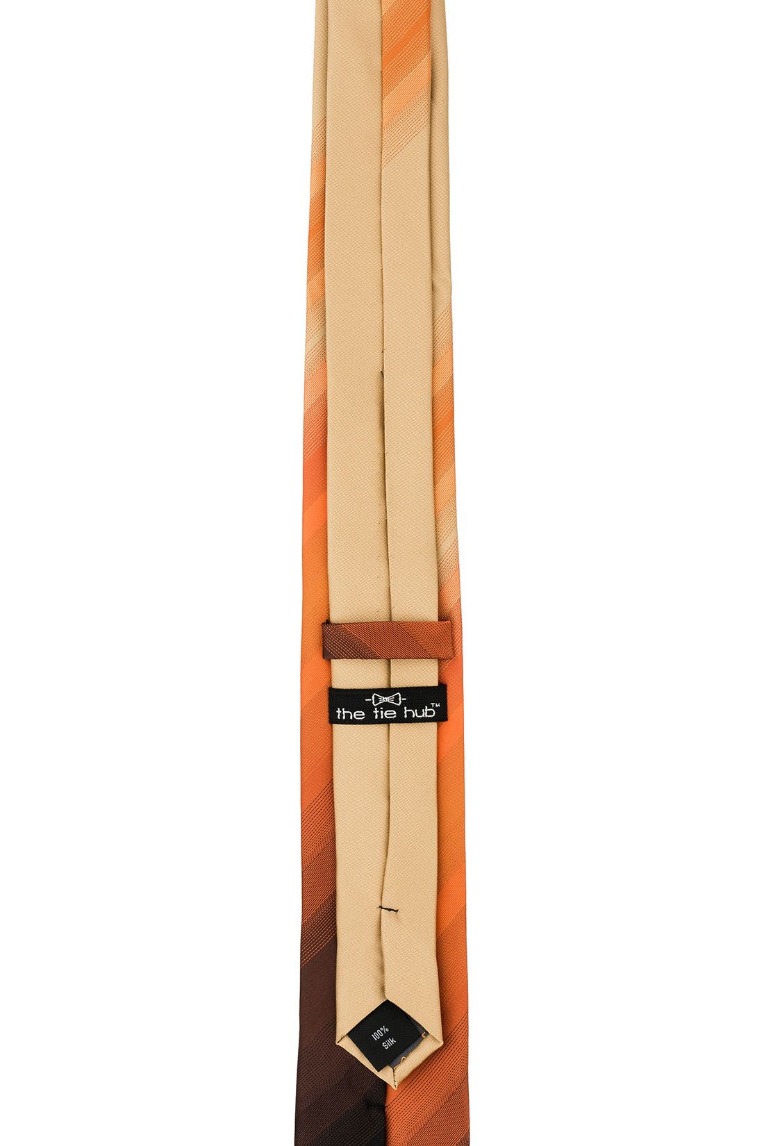 Orange Gradient Microfiber Necktie for Men