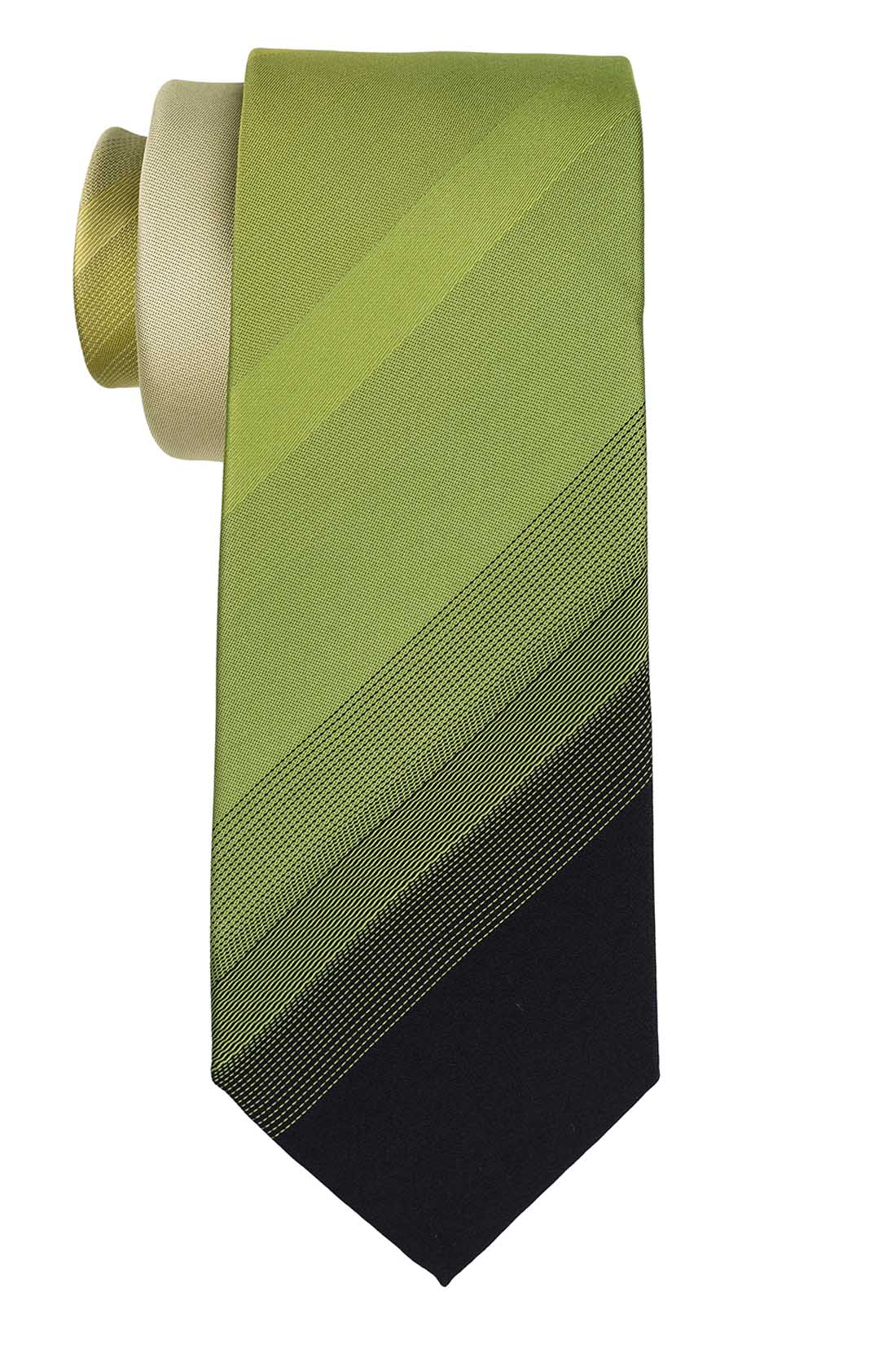 Green Gradient Microfiber Necktie for Men