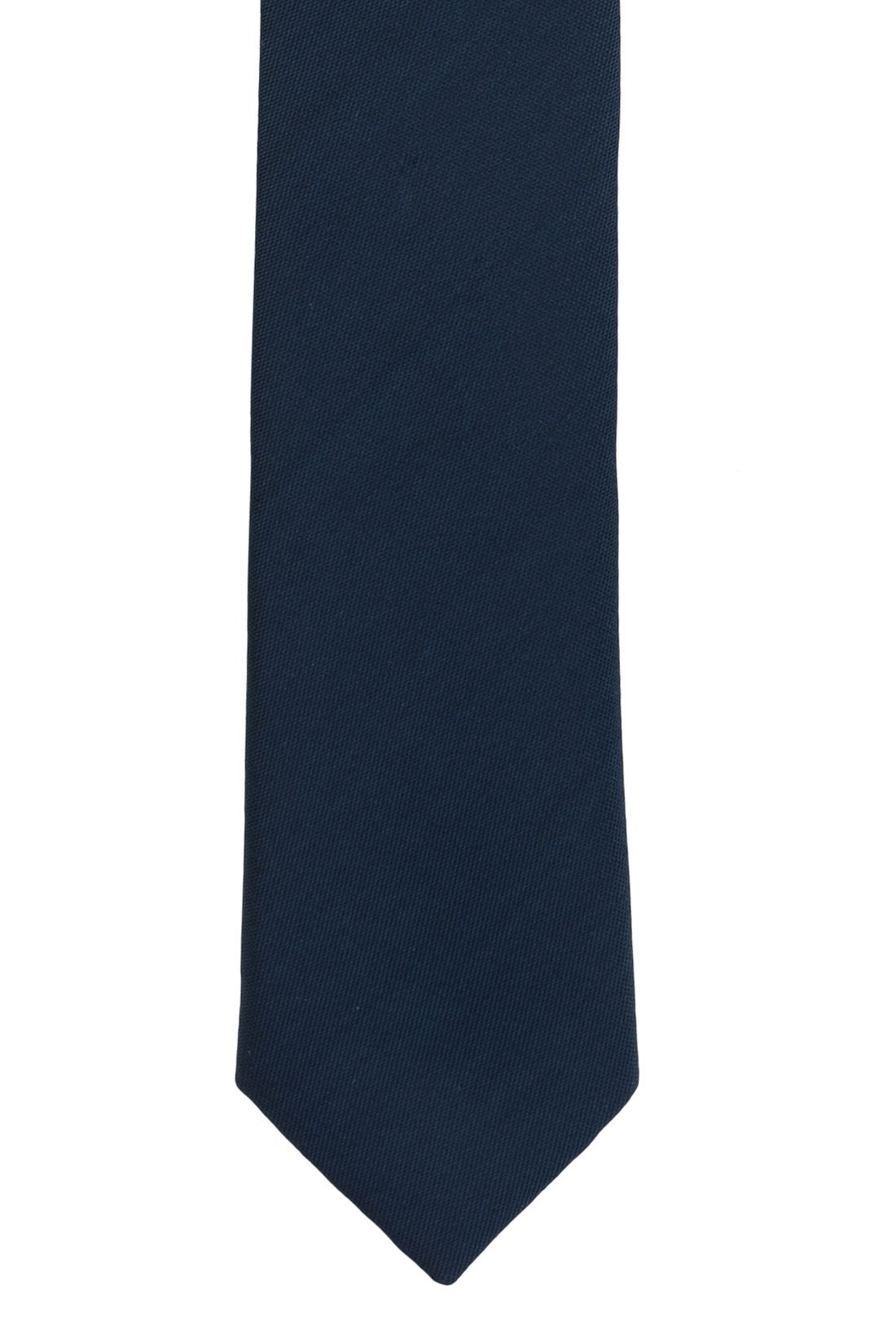 Blue Solid Microfiber Necktie for Men