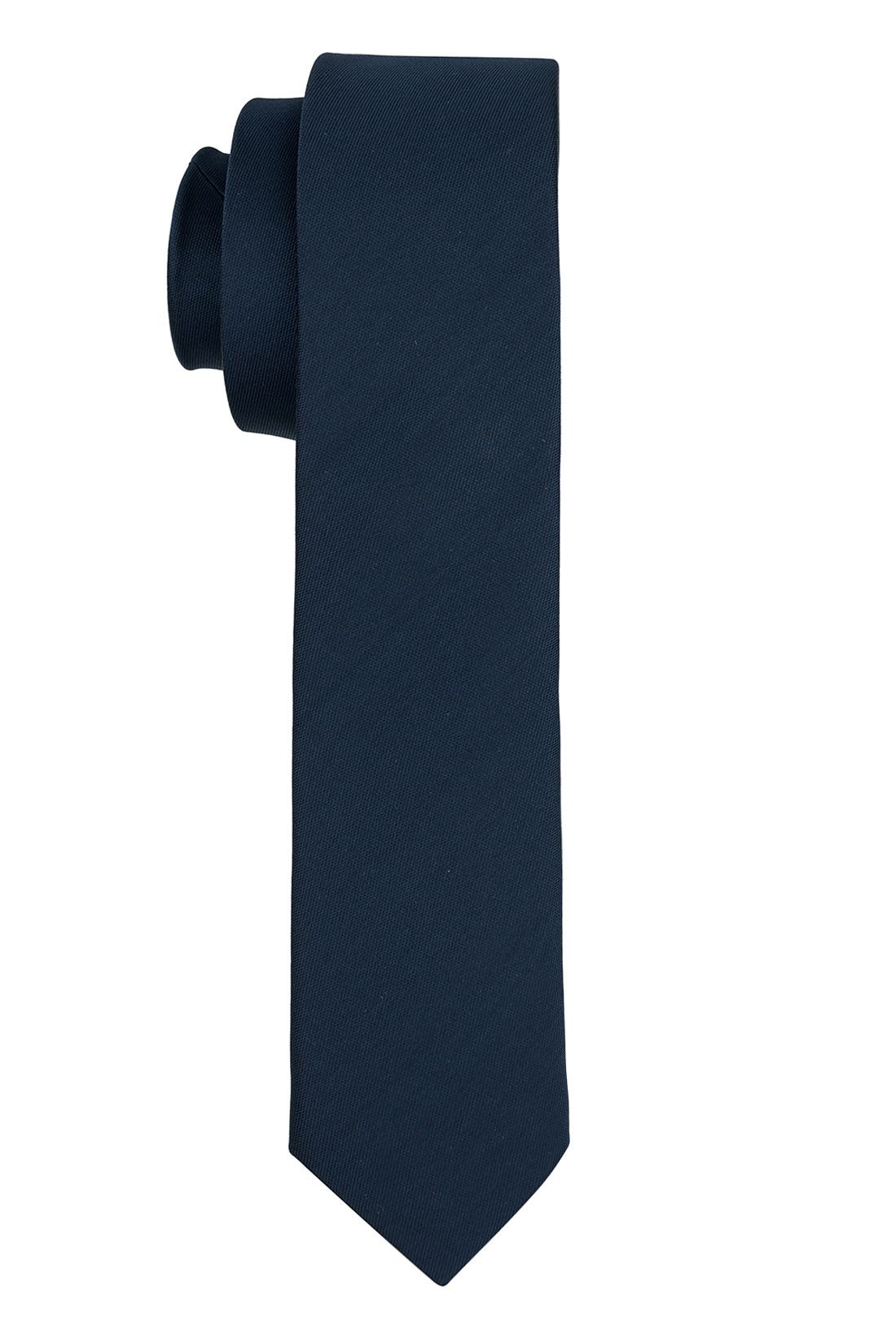Blue Solid Microfiber Necktie for Men