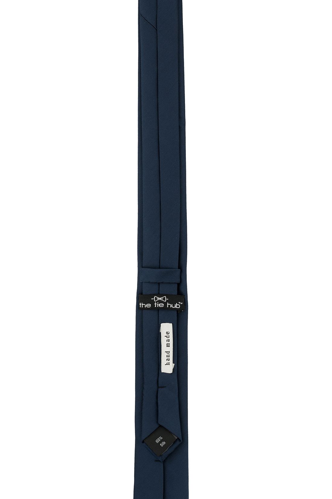 Blue Solid Microfiber Necktie for Men