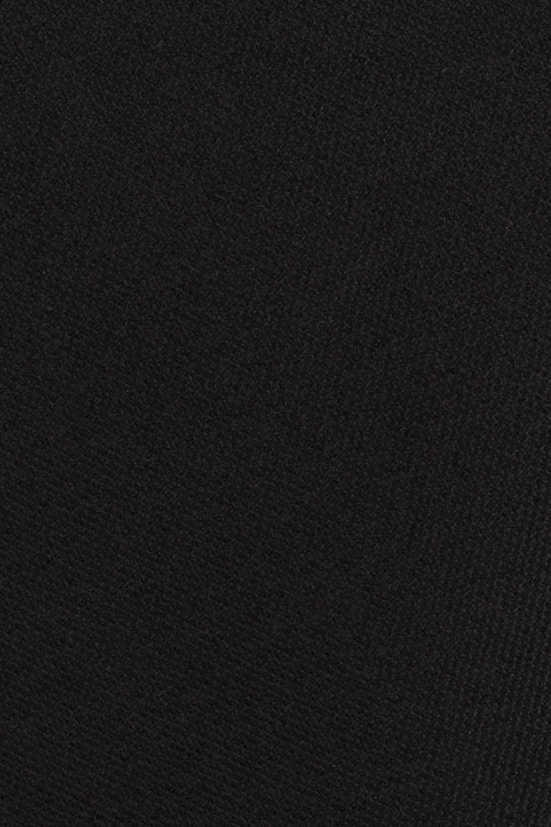 Black Solid Microfiber Necktie for Men