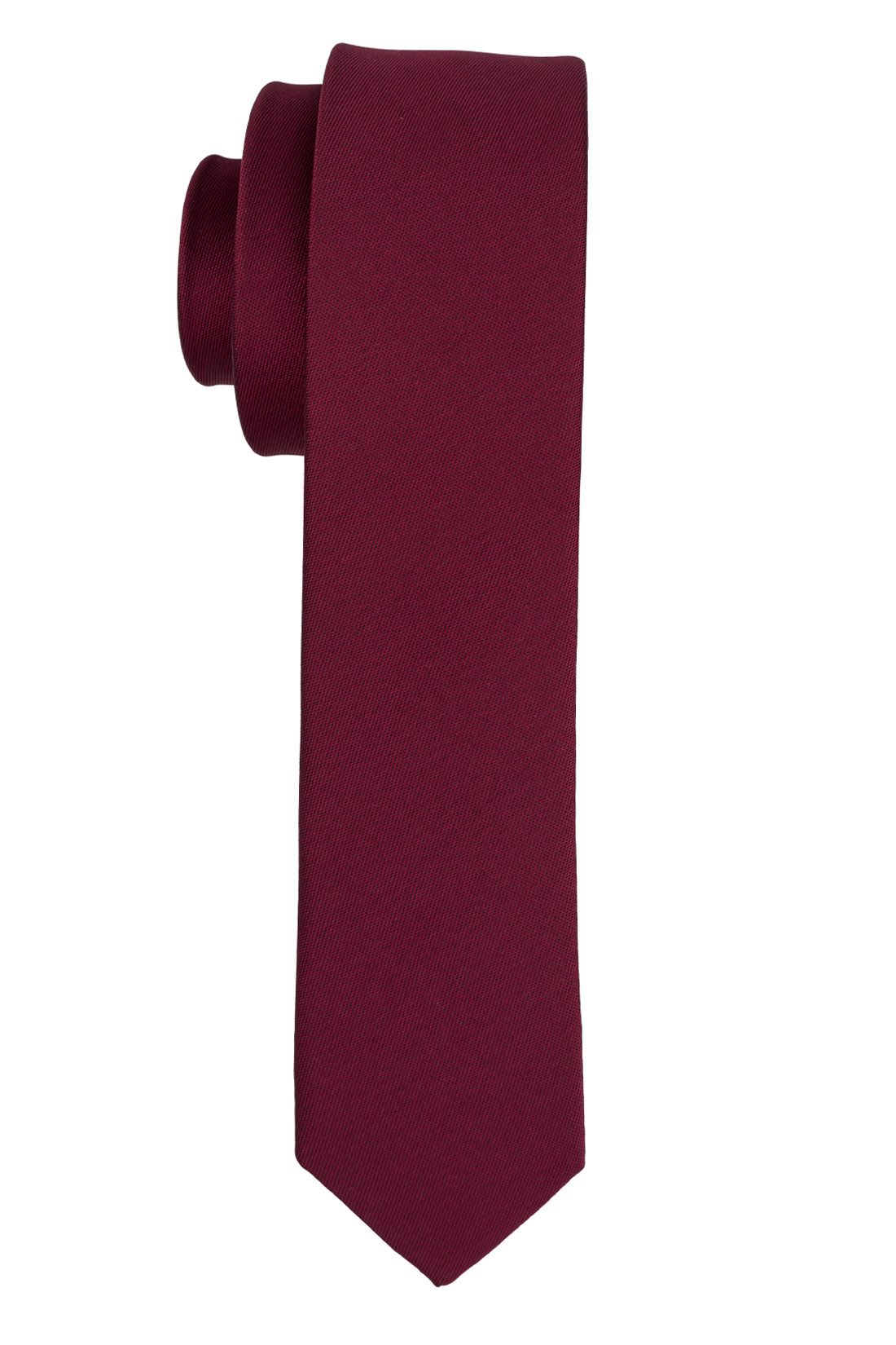 Red Solid Microfiber Necktie for Men