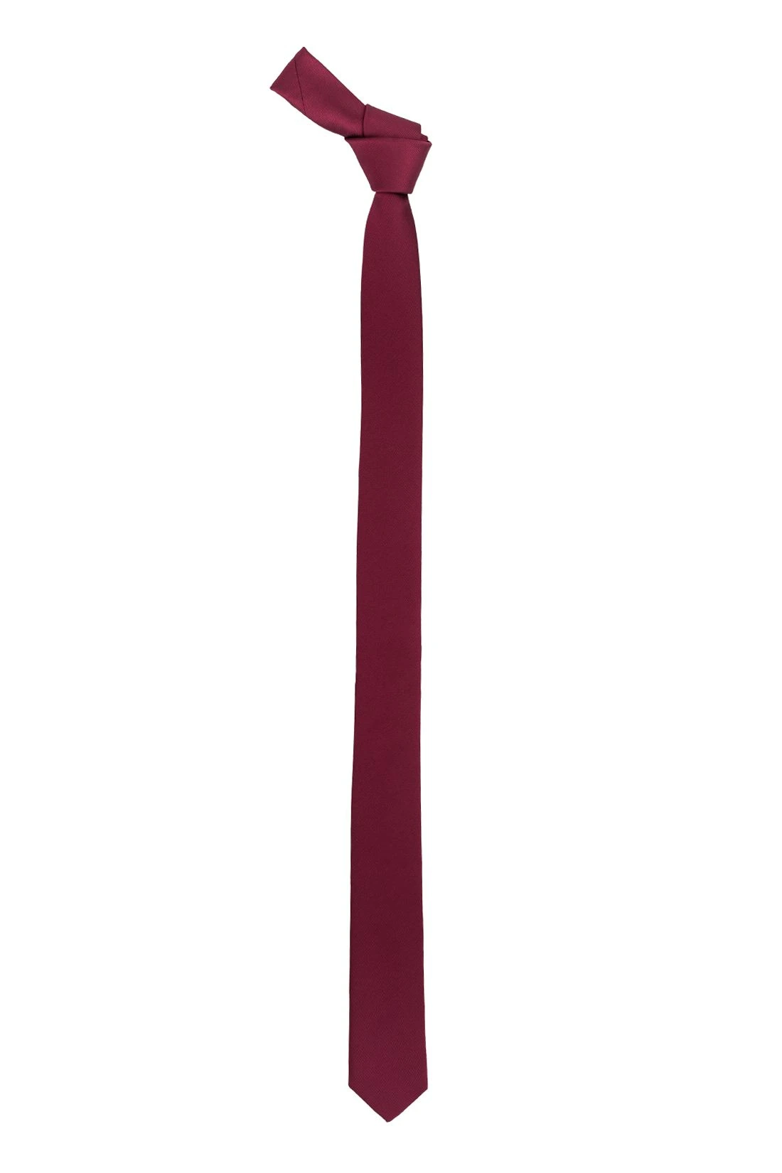 Red Solid Microfiber Necktie for Men