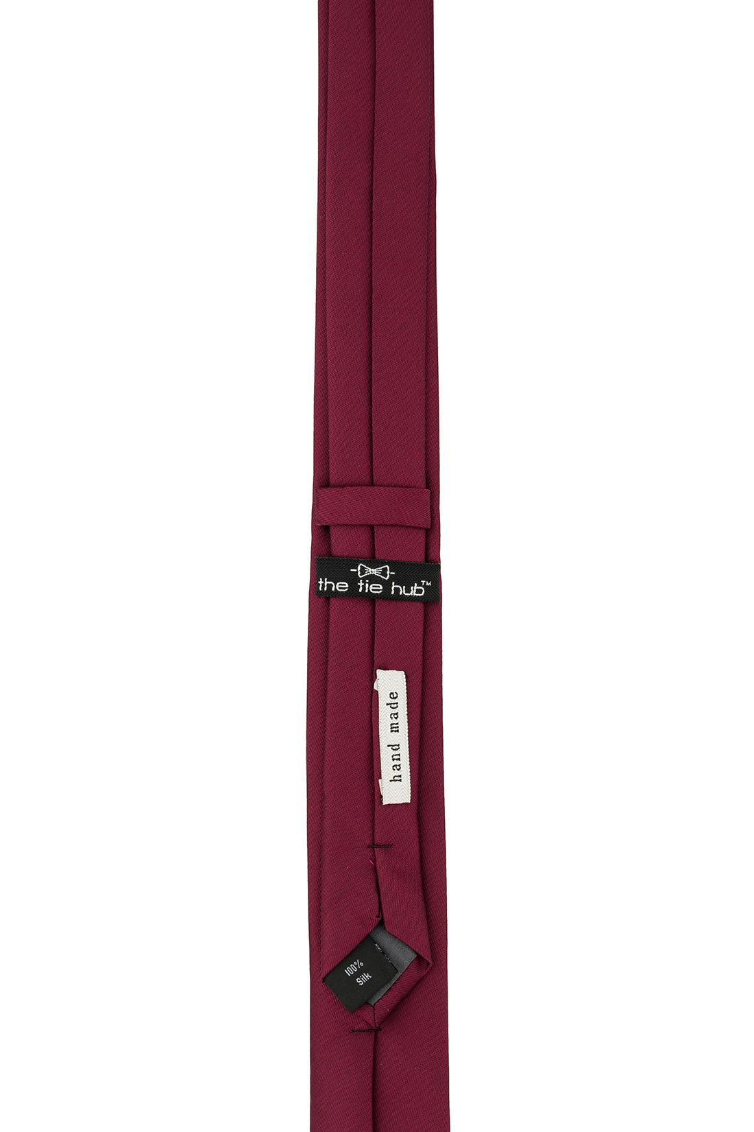 Red Solid Microfiber Necktie for Men