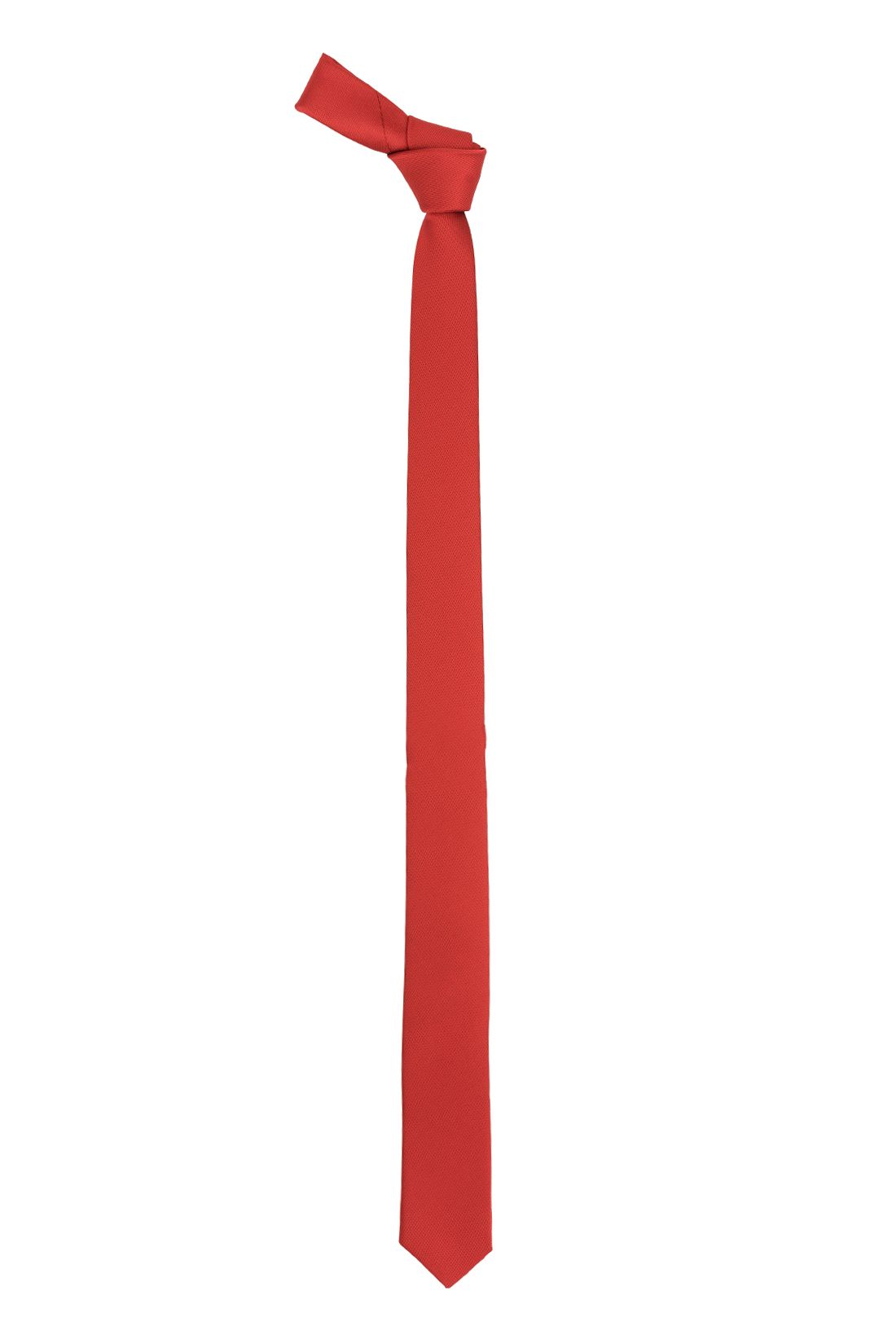 Red Solid Microfiber Necktie for Men