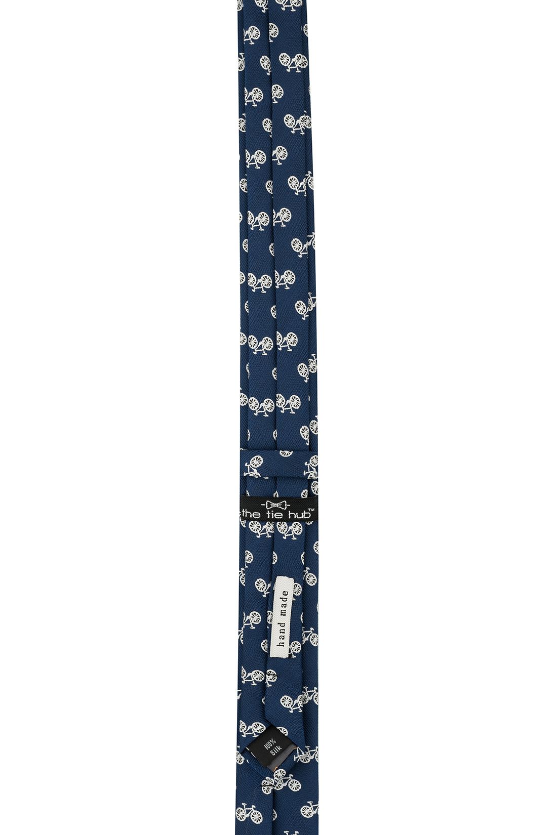 Blue Conversational Microfiber Necktie for Men