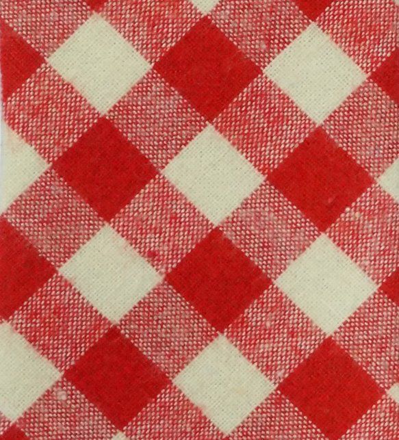 Red Checks Cotton Necktie for Men