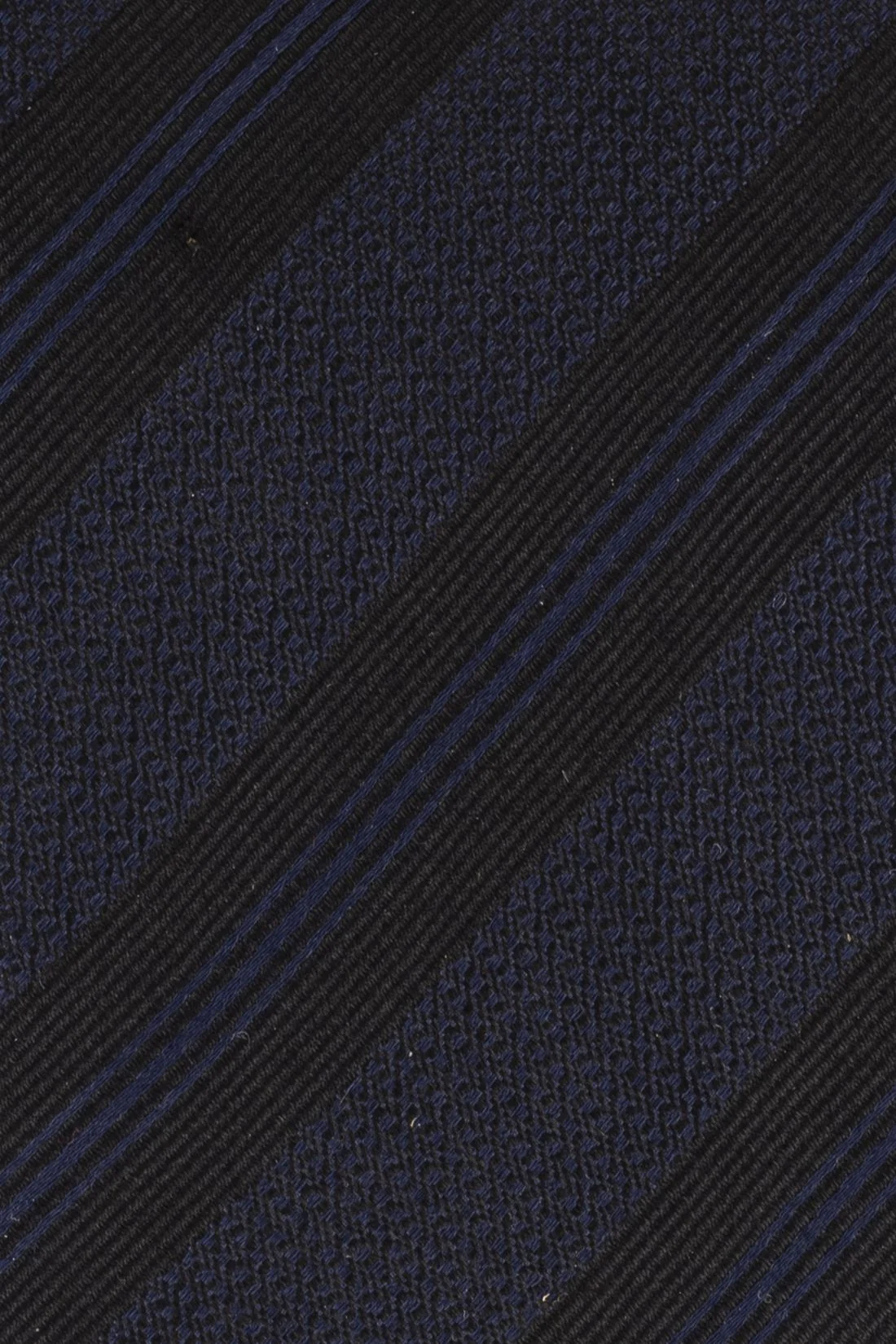 Blue Geometric Reversible Silk Necktie for Men