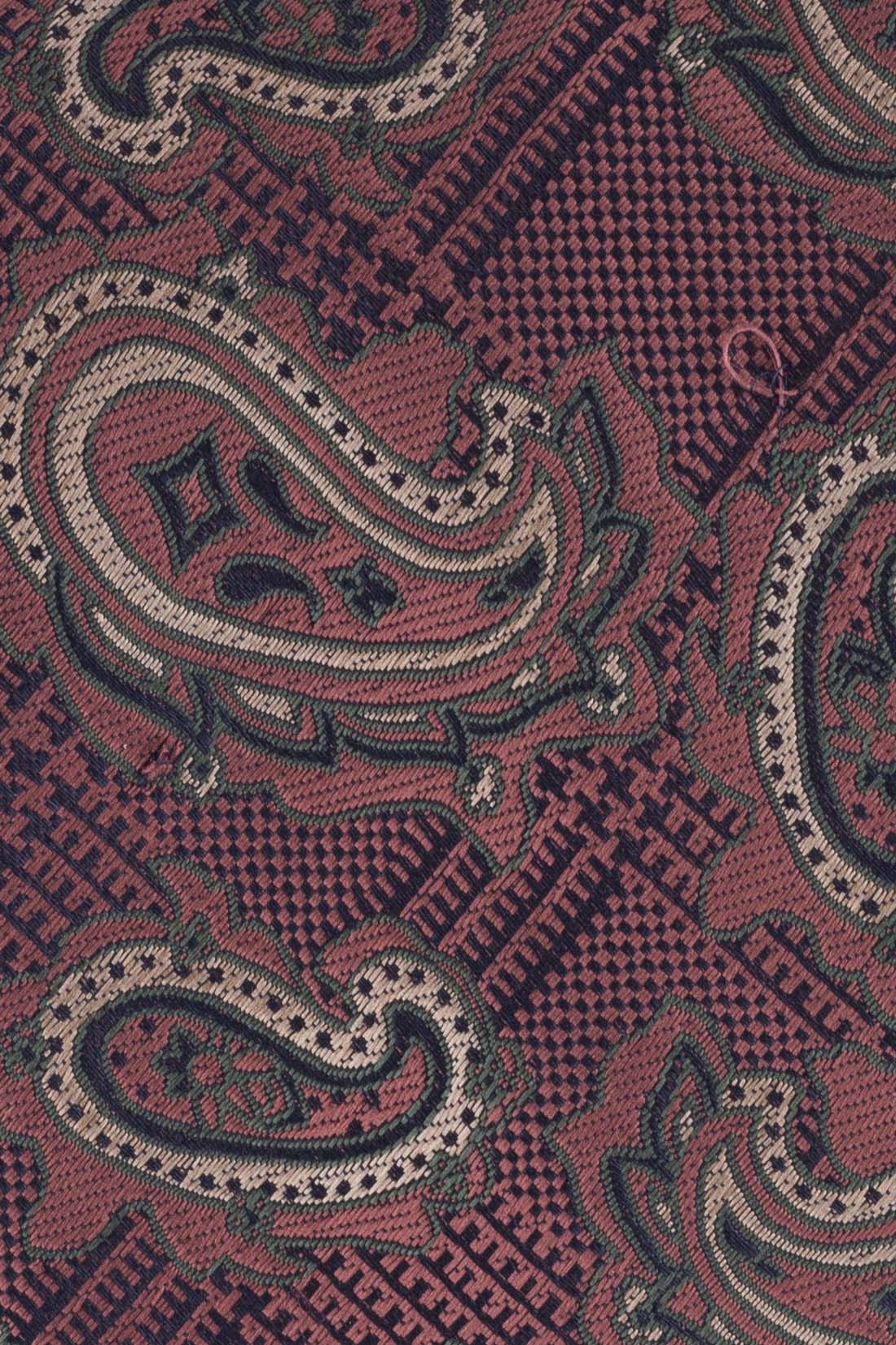 Purple Paisley Reversible Silk Necktie for Men