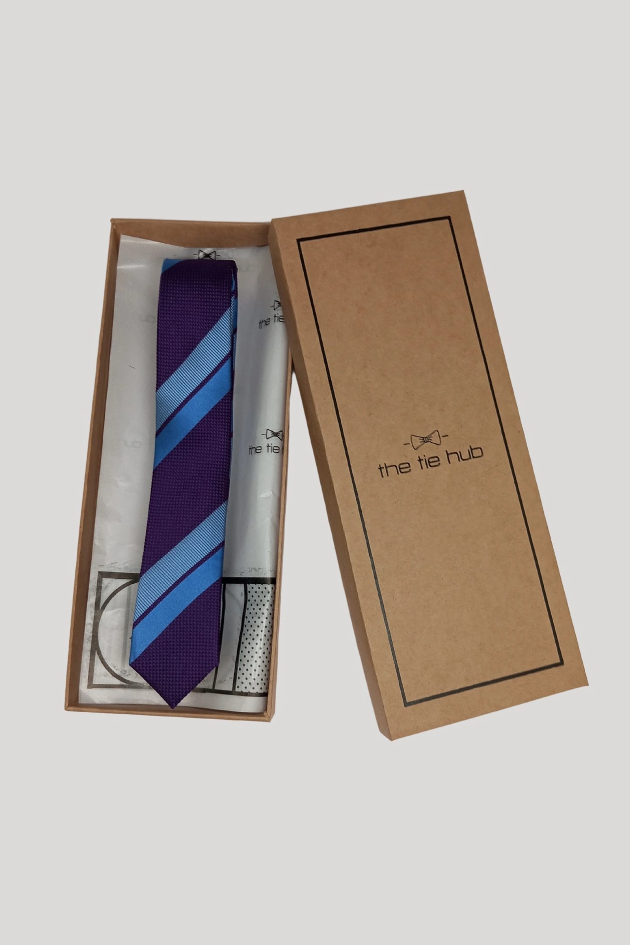 Classic Purple Stripe Silk Necktie