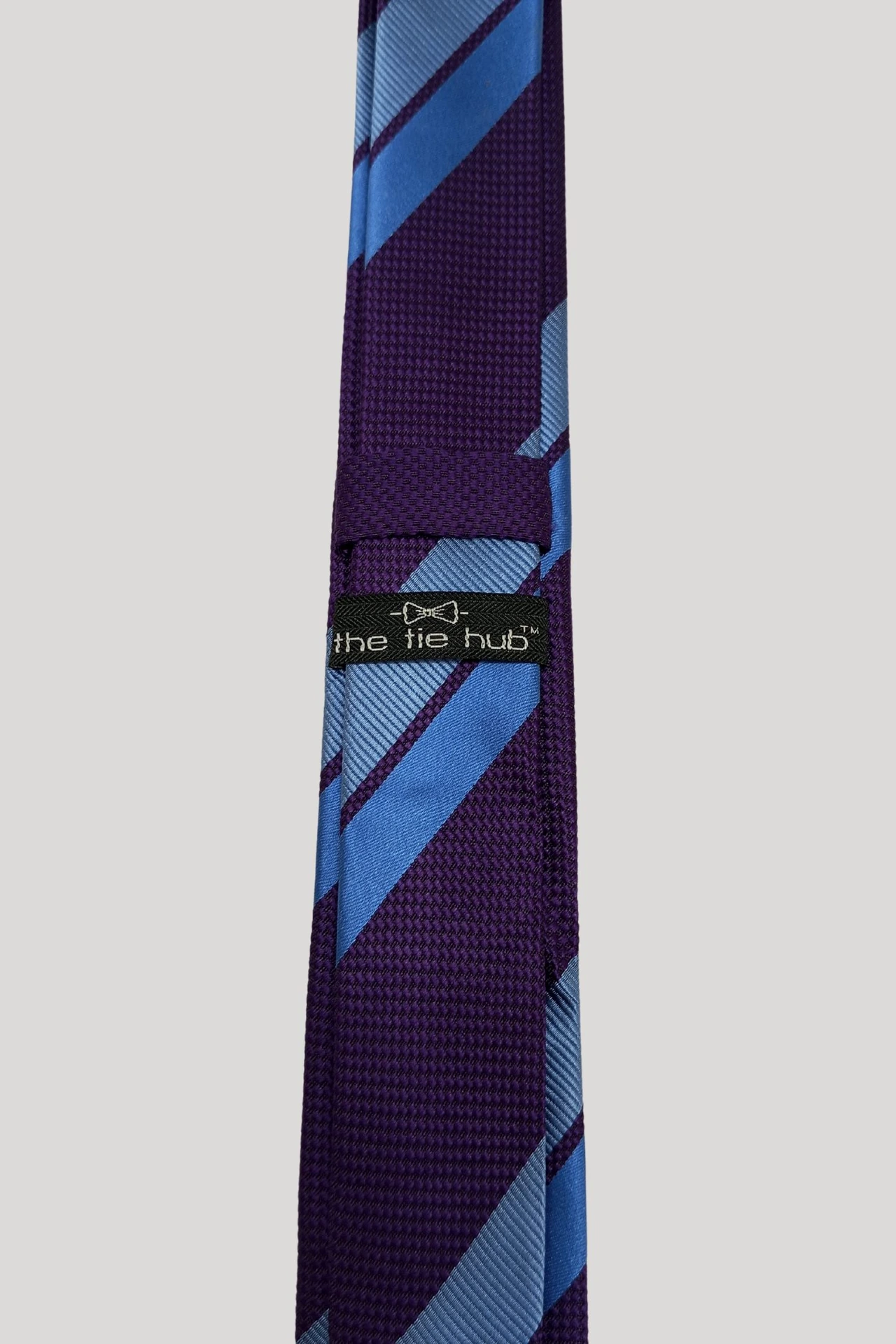 Classic Purple Stripe Silk Necktie