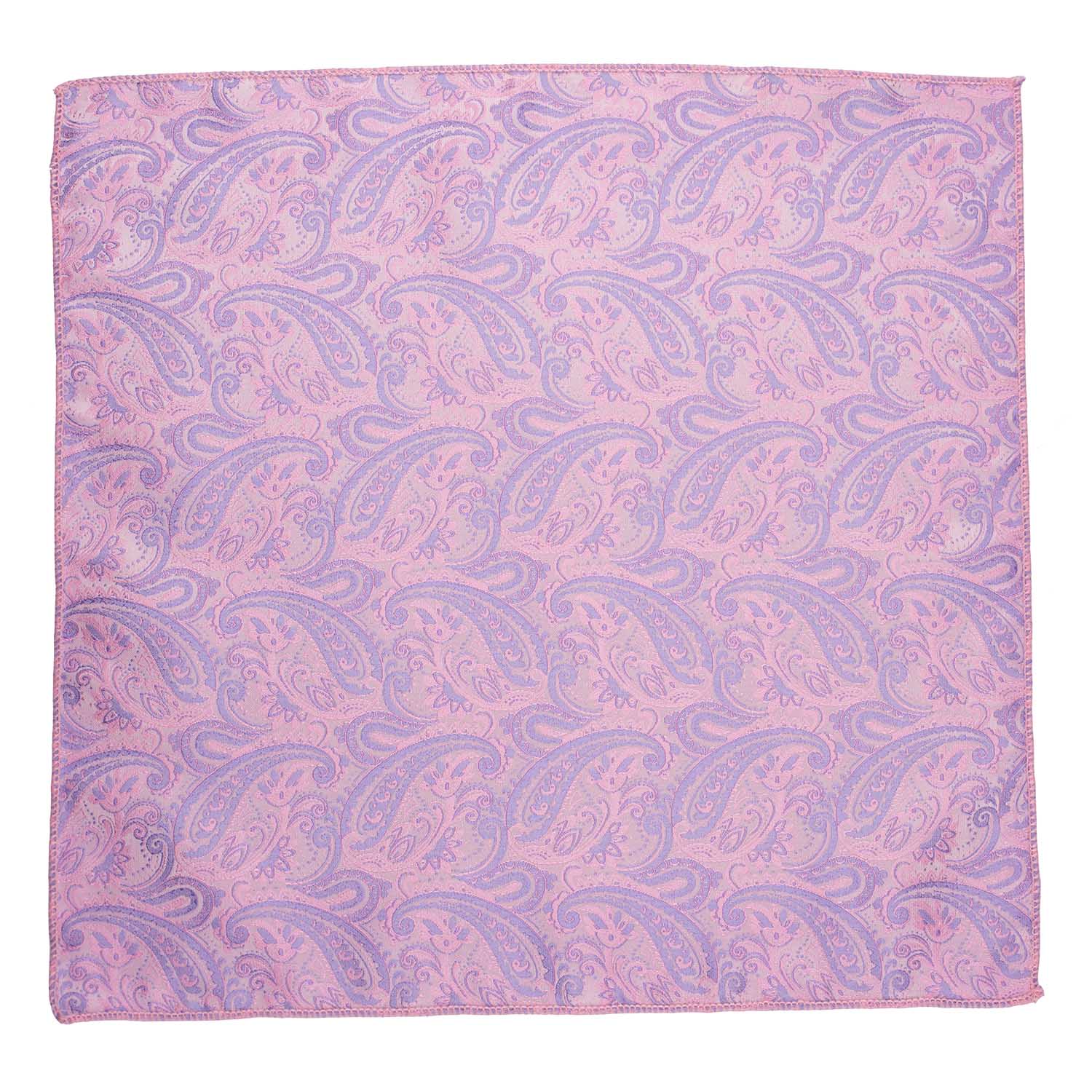 Paisley Pink Microfiber Bow Tie and Pocket Square Gift Set for Men