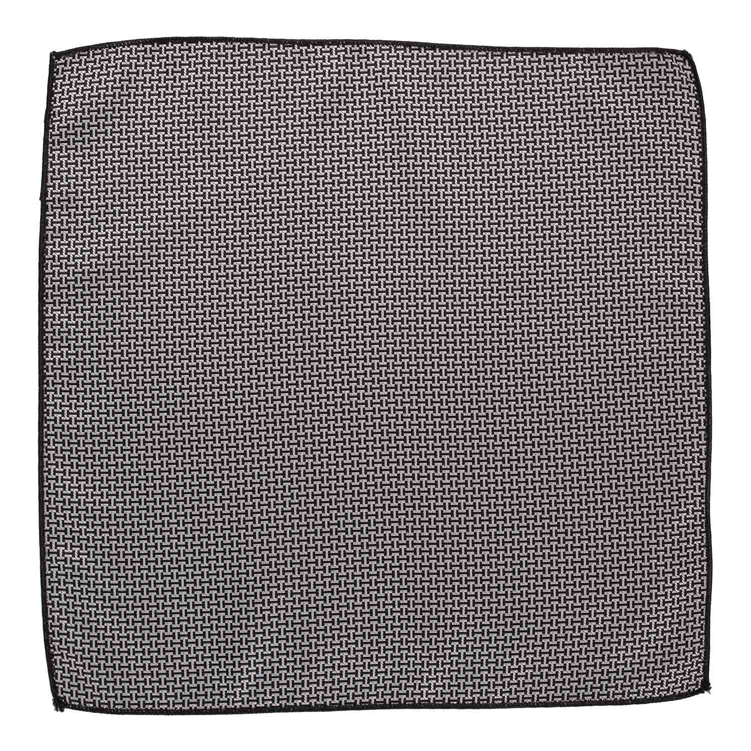 Endless Grey Geometric Bow Tie and Pocket Square Gift Set for Men