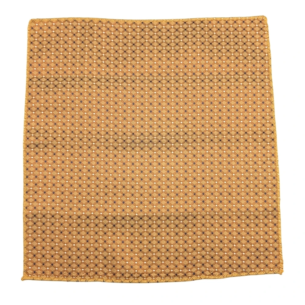 Yellow Geometric Microfiber Gift Set with Chocolate for Men