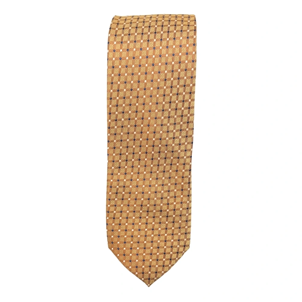 Yellow Geometric Microfiber Gift Set with Chocolate for Men