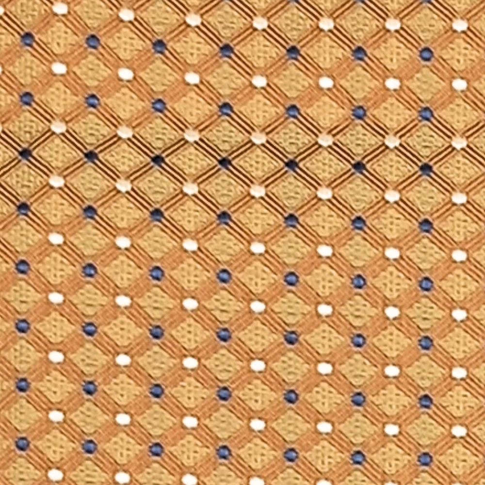 Yellow Geometric Microfiber Gift Set with Chocolate for Men