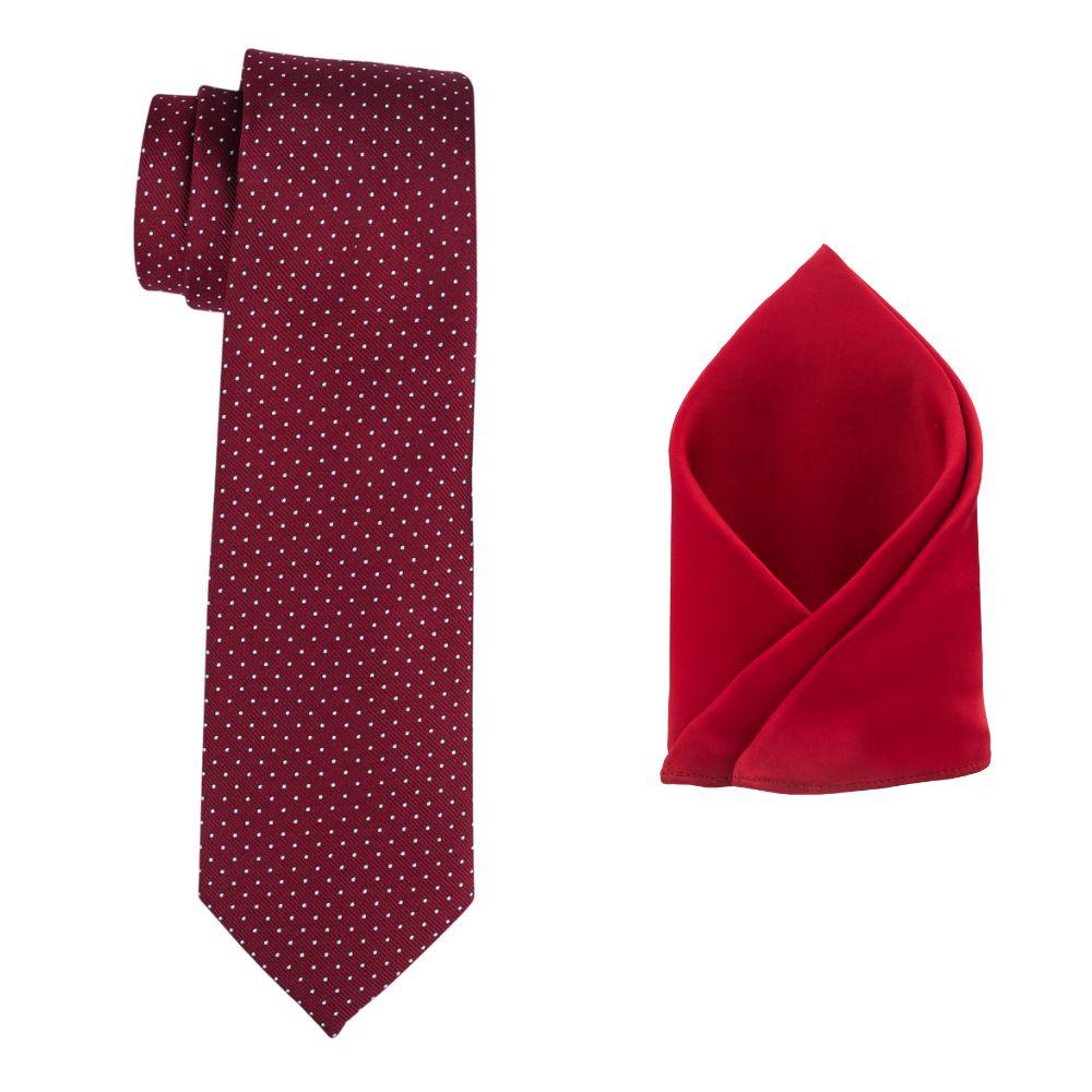 Necktie and Pocket Square Combo Set for Men