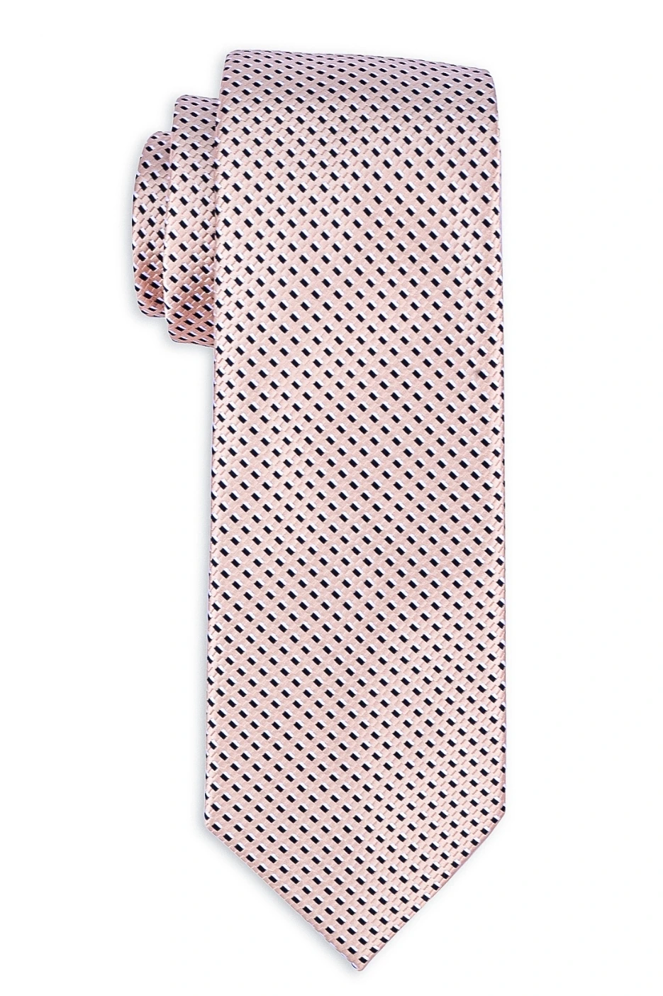 Yellow Polka Microfiber Necktie with Cufflinks Combo Set for Men