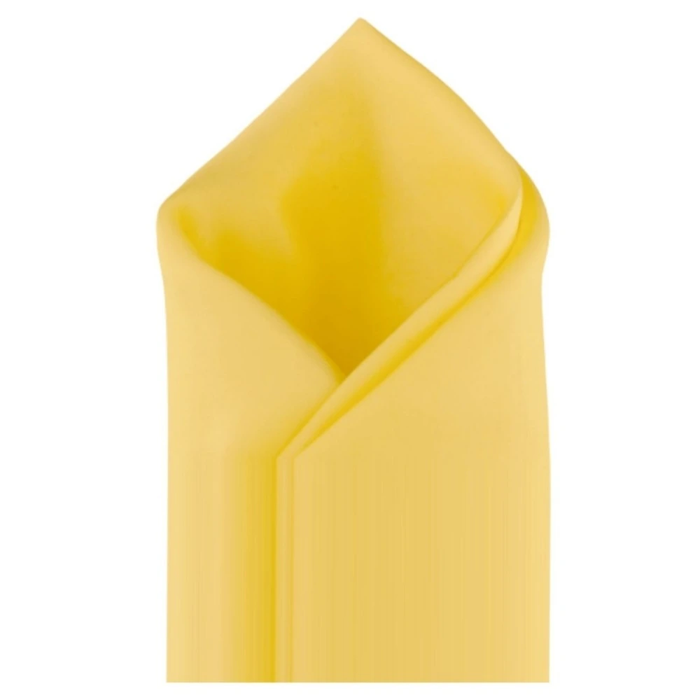 Navy Blue Multicolor Stripes Necktie with Yellow Pocket Square Combo for Men