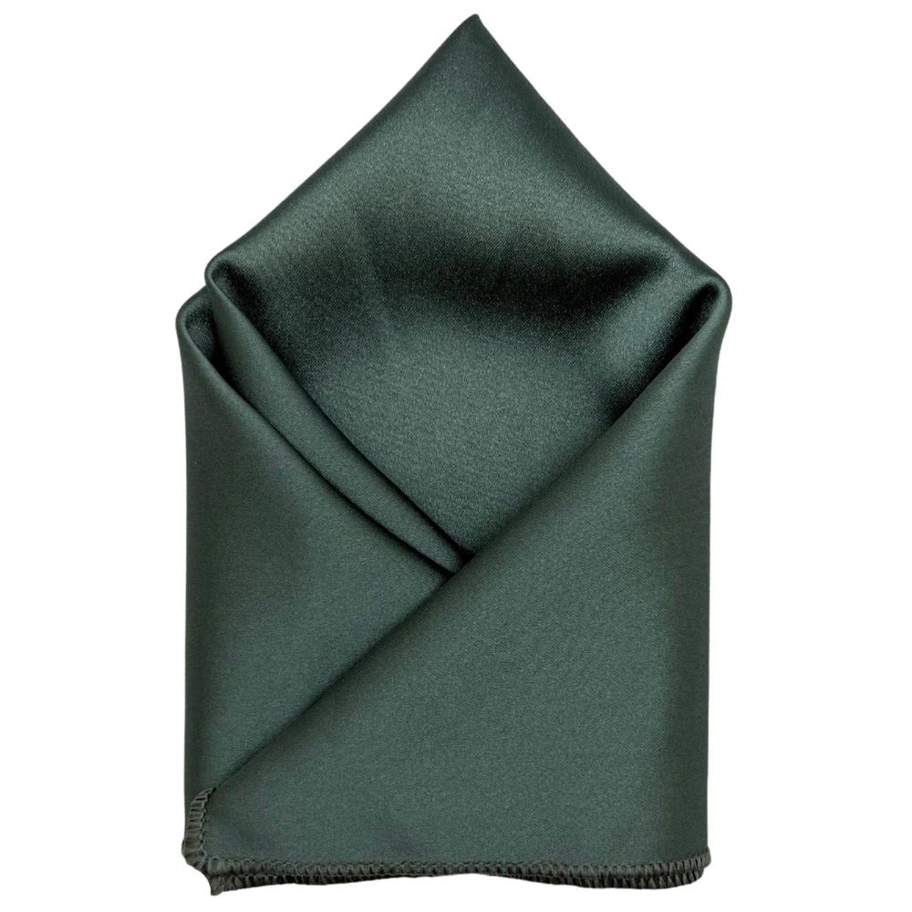 Grey Geometric Necktie with Sage Pocket Square Combo for Men