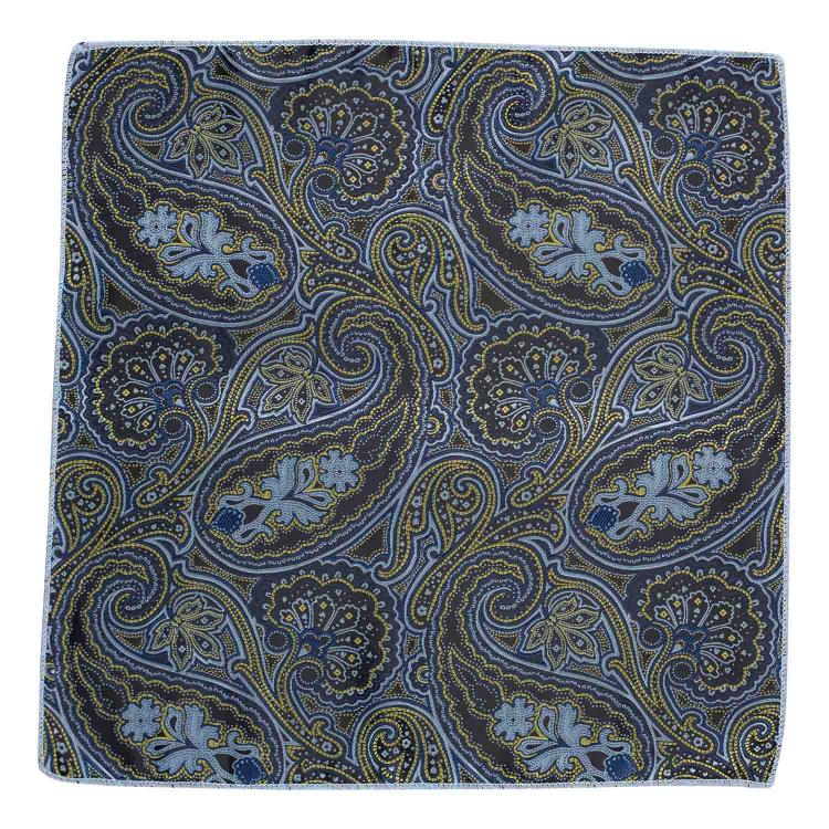 Solid Green Microfiber Necktie with Pocket Square Combo Set for Men