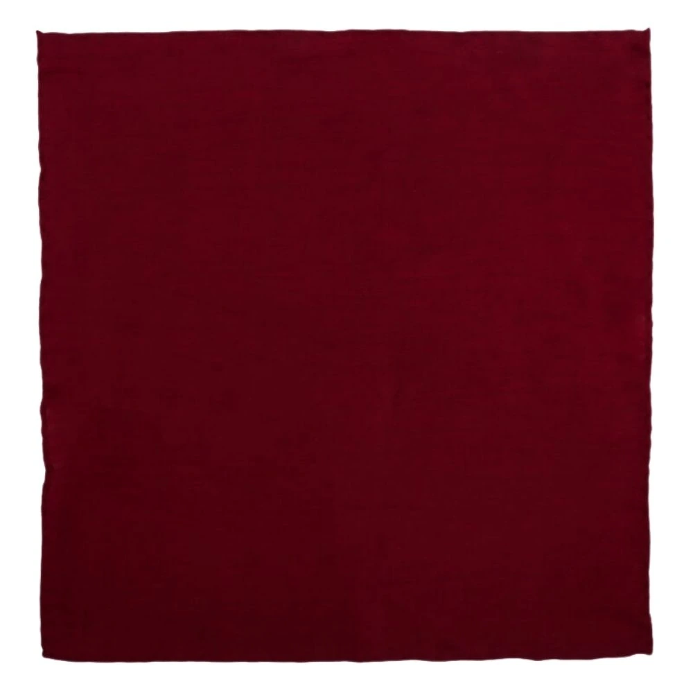 Maroon Polka Microfiber Necktie with Solid Pocket Square Combo Set for Men