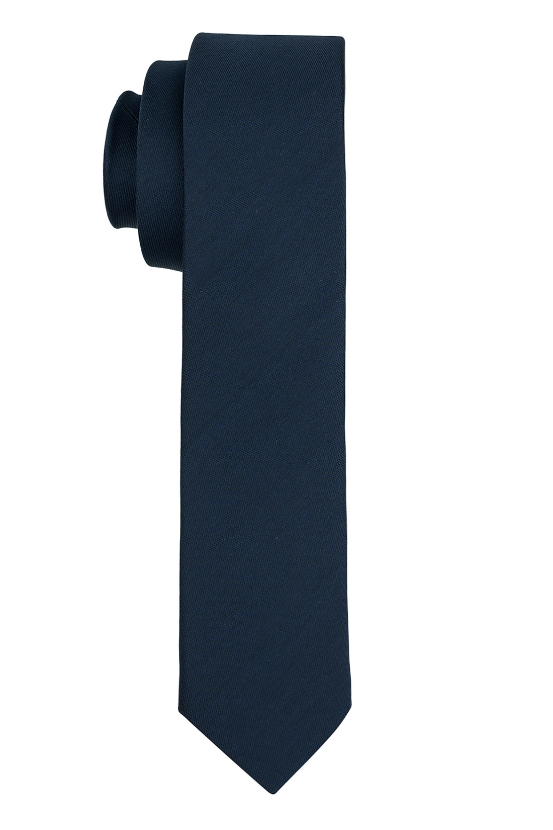 Solid Blue and Black Slim Necktie with Pocket Square Combo Set for Men