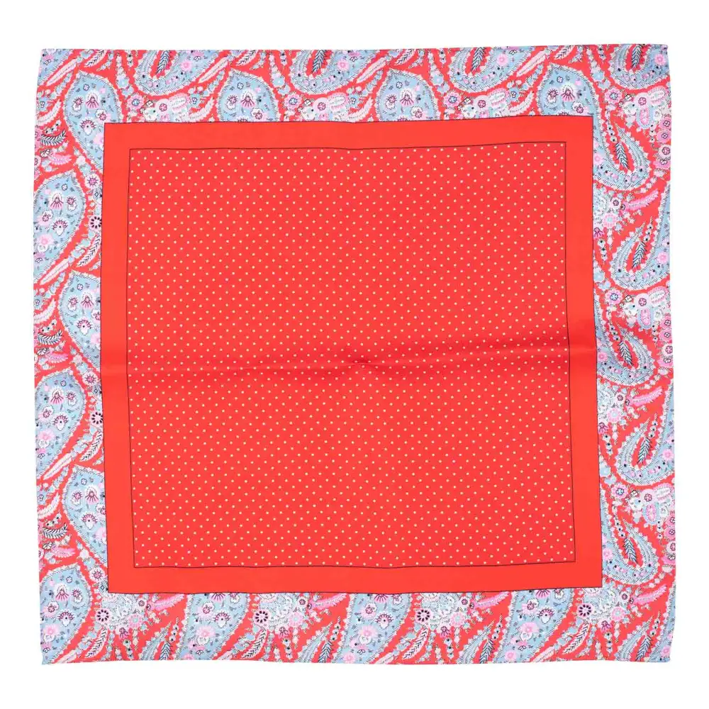 Gift Set - Sophisticated Red Silk Tie and Pocket Square with Black and Red Accented Cufflinks for Men