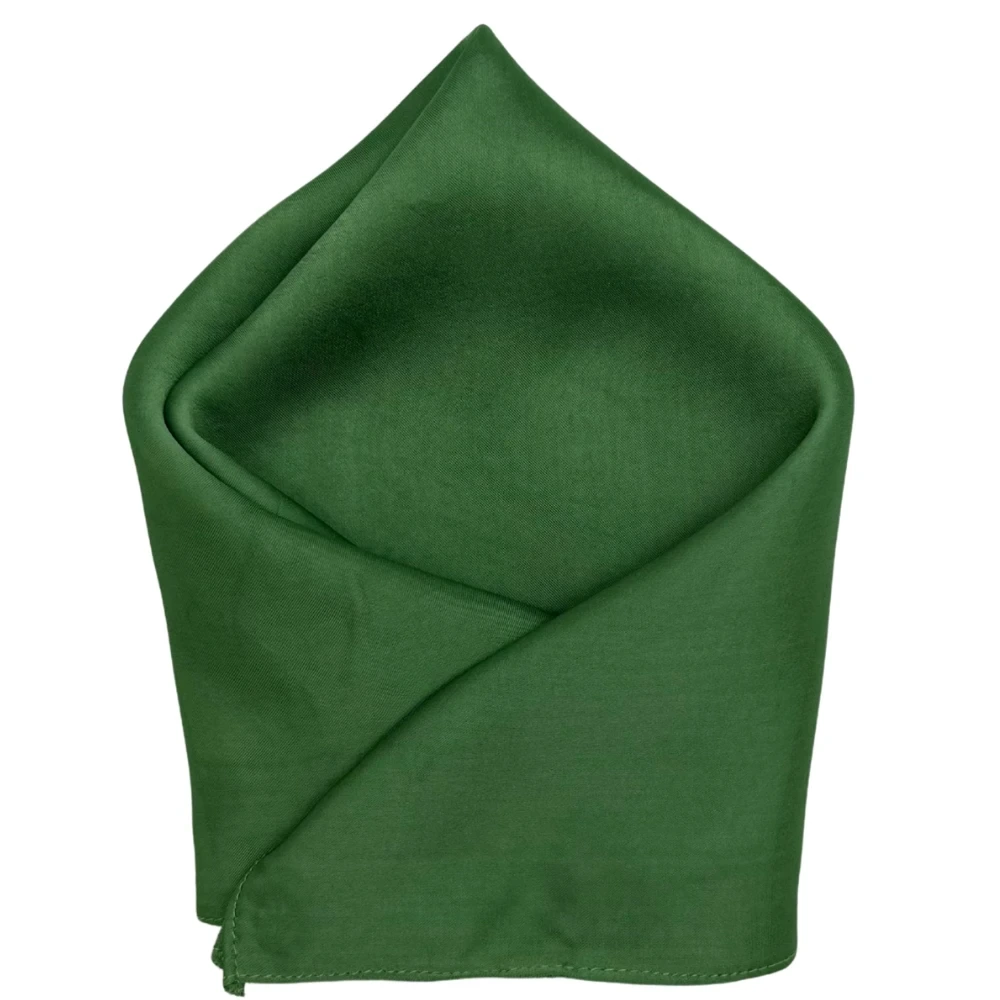 Green and Blue Check Necktie with Mint Green Cufflinks and Pocket SquareCombo for Men