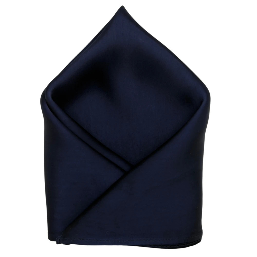 Navy Blue Beige Paisley Necktie with Textured Cufflinks and Satin Navy Blue Pocket SquareCombo for Men