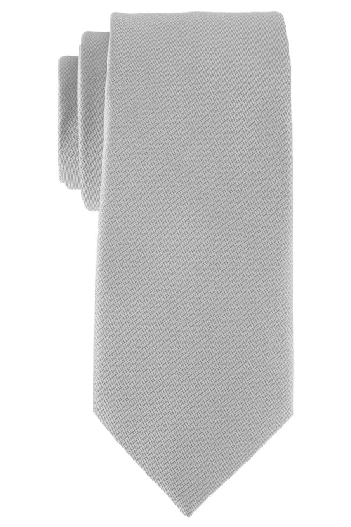 Grey Necktie with Pocket Square and Cufflinks Gift Set for Men