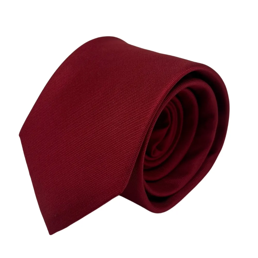 Red Silk Necktie and Patterned Pocket Square Gift Set - Premium Mens Accessory Combo for Men