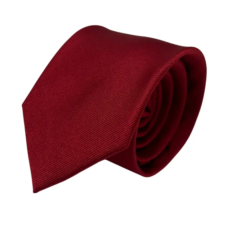 Red Silk Necktie and Checkered Cufflinks Gift Set - Premium Men's Accessory Combo for Men