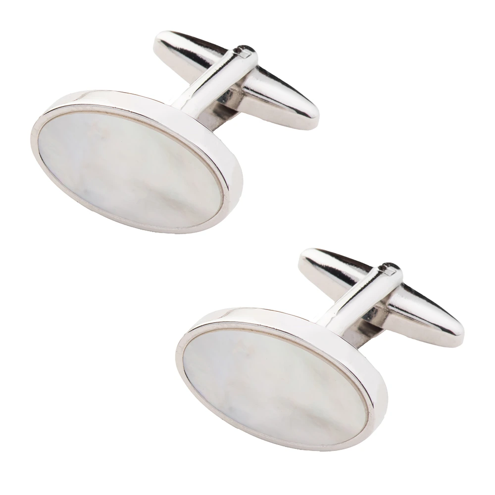 Purple Silk Necktie and Mother of Pearl Cufflinks Gift Set - Elegant Formal Collection for Men