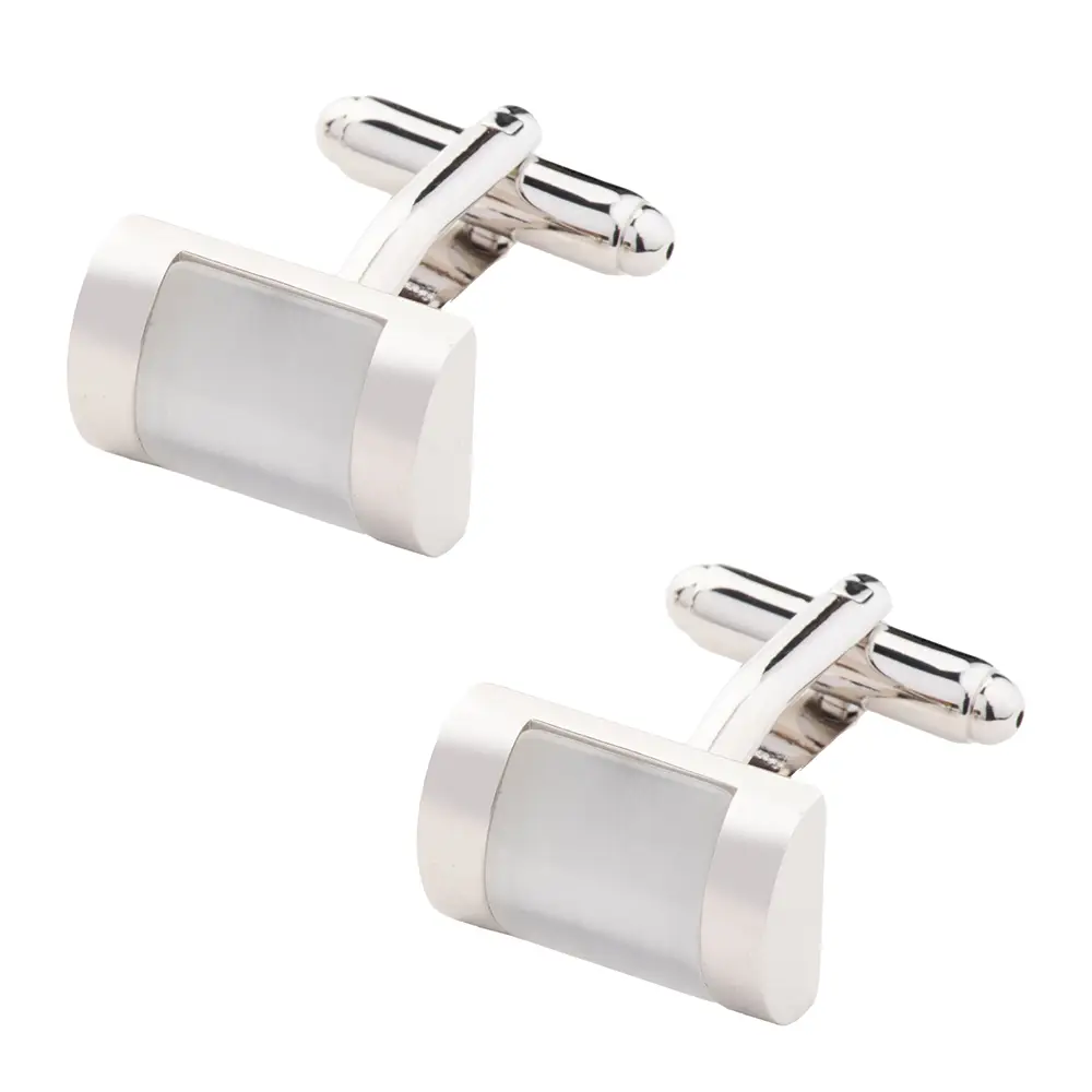 Burgundy Silk Necktie and Mother of Pearl Cufflinks Gift Set - Classic Gentleman's Collection for Men