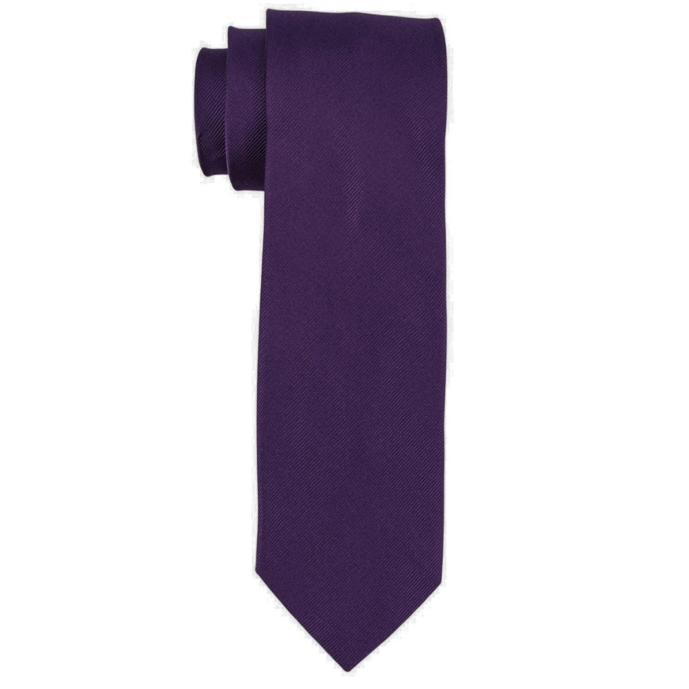Solid Purple Silk Necktie and Multicolor Geometric Microfiber Pocket Square Gift Set ? Elegant Formal Accessory for Men