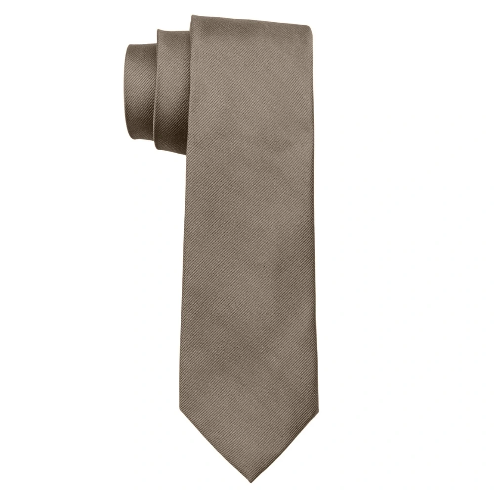 Solid Light Brown Silk Necktie and Multicolor Abstract Microfiber Pocket Square Gift Set ? Elegant Formal Accessory for Men