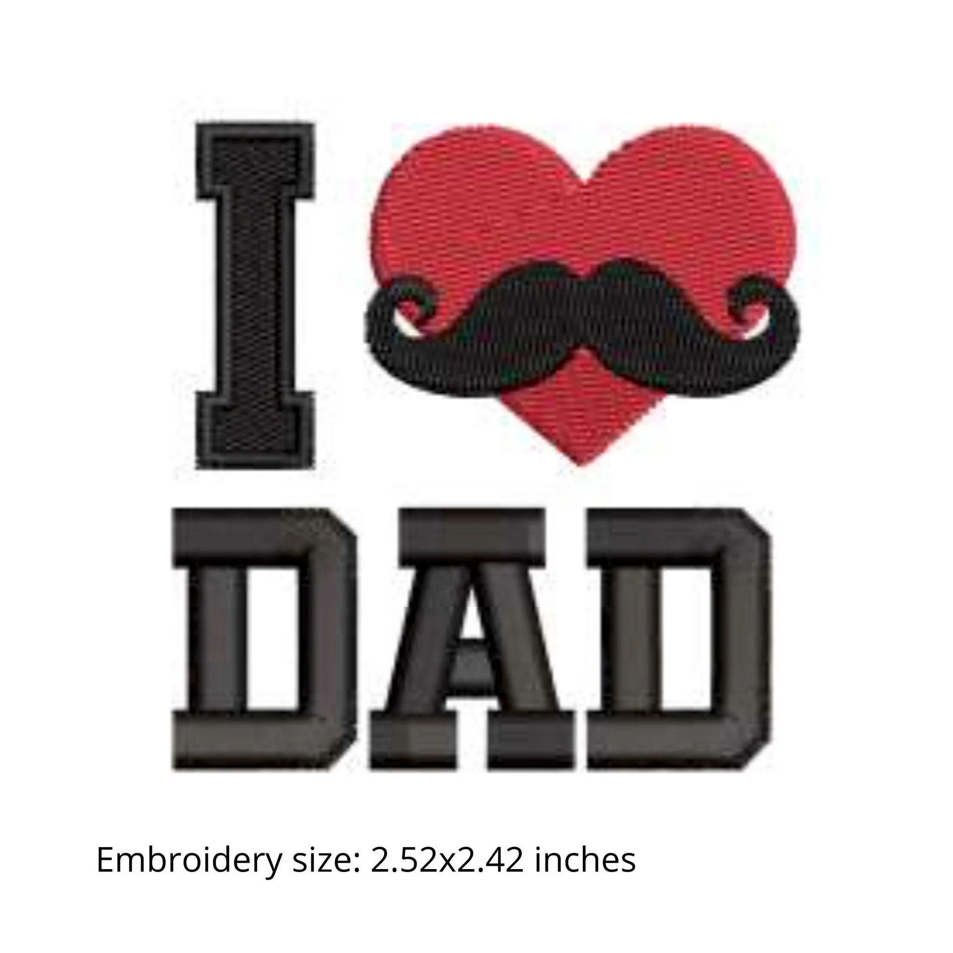 Love Dad Red Heart Face Mask with I Love My Dad Cufflinks Gift Set for Men