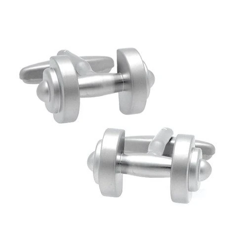 Love Dad Red Heart Face Mask with Silver Dumbells Cufflinks Gift Set for Men