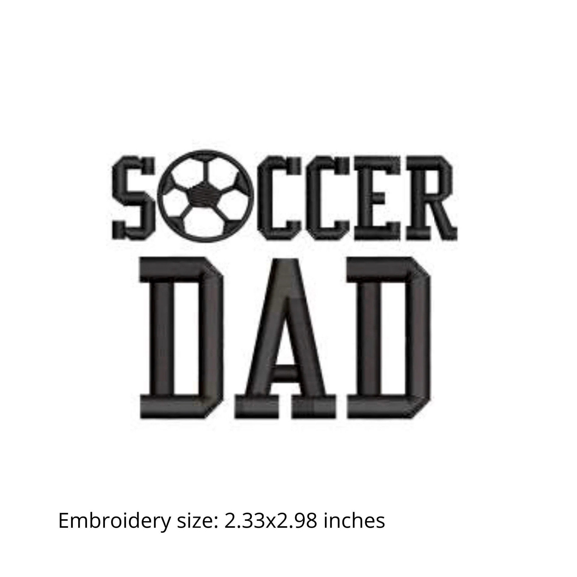 SOCCER DAD Face Mask with Football Team Cufflinks Gift Set for Men