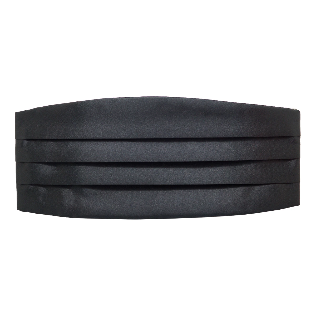 Solid Black Microfiber Cummerbund and Bow Tie Set Gift Set for Men