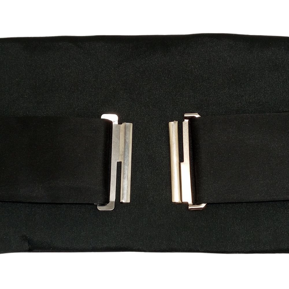 Solid Blue Microfiber Cummerbund and Bow Tie Set Gift Set for Men