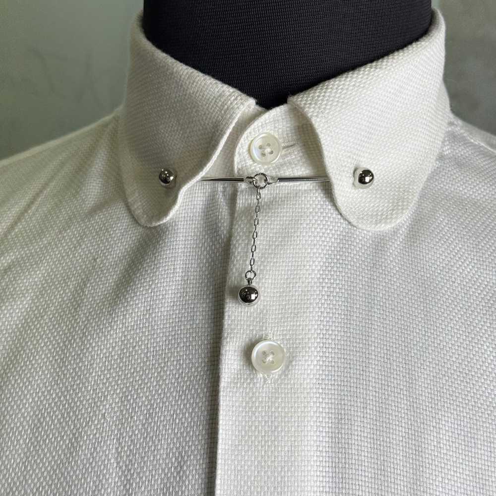 Silver Chain Pin for Men Brass Collar Bar Gift Set for Men