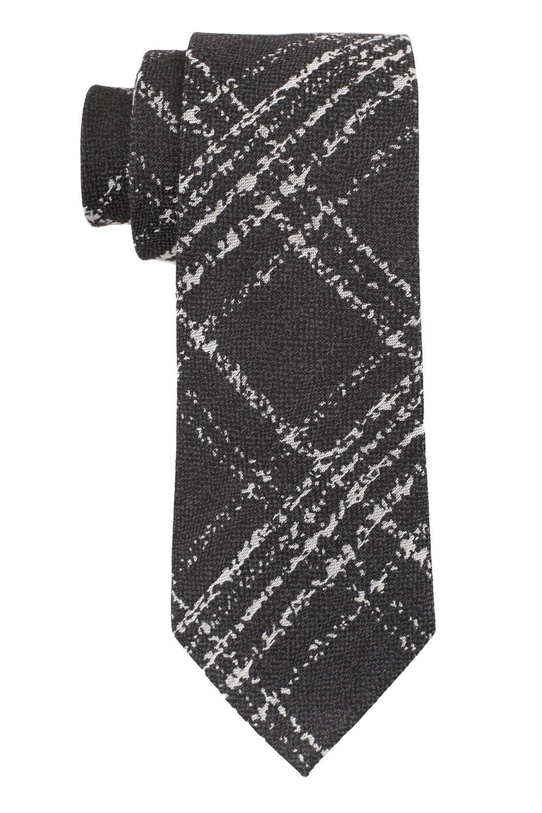 Black and White Necktie with Mother of Pearl Cufflinks and Polka Pocket Square Combo - Premium Gift Set for Men